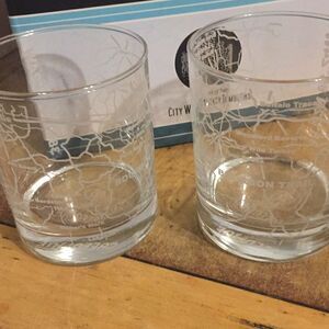 City Whiskey Tumbler Glasses